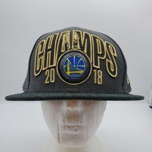 Golden State Warriors Mens New Era 9FIFTY 2018 NBA Finals Champ Snapback Hat Cap